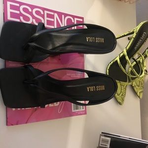 MISS LOLA BLACK MULES